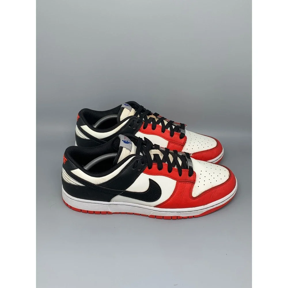 Nike Dunk Low EMB NBA 75th Anniversary Chicago Skate Shoe DD3363-100 Men's Sz 12